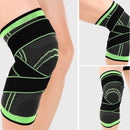 Joelheira de Compressão Faixa Dupla -  Ajustavel Compressao Para Jogadores Futsal Tennis
