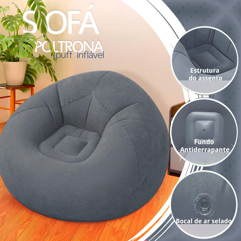Sofá Poltrona Puff Inflável
