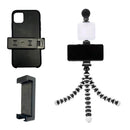 Kit Gravação Youtuber Live Tripé Led Microfone - Tripé 360 Graus