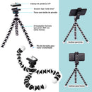 Kit Gravação Youtuber Live Tripé Led Microfone - Tripé 360 Graus