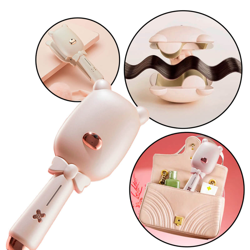 Escova Modeladora de Cabelos Duas Ondas - Efeito Cacho Solto e Natural