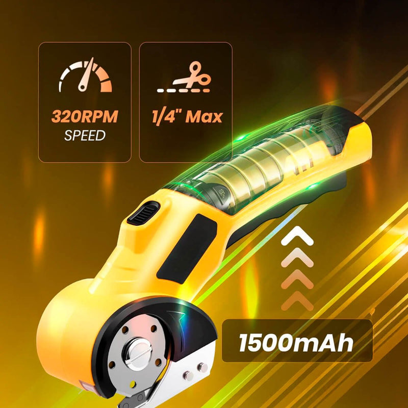 Tesoura Elétrica Cortador de Tecido Rotativo