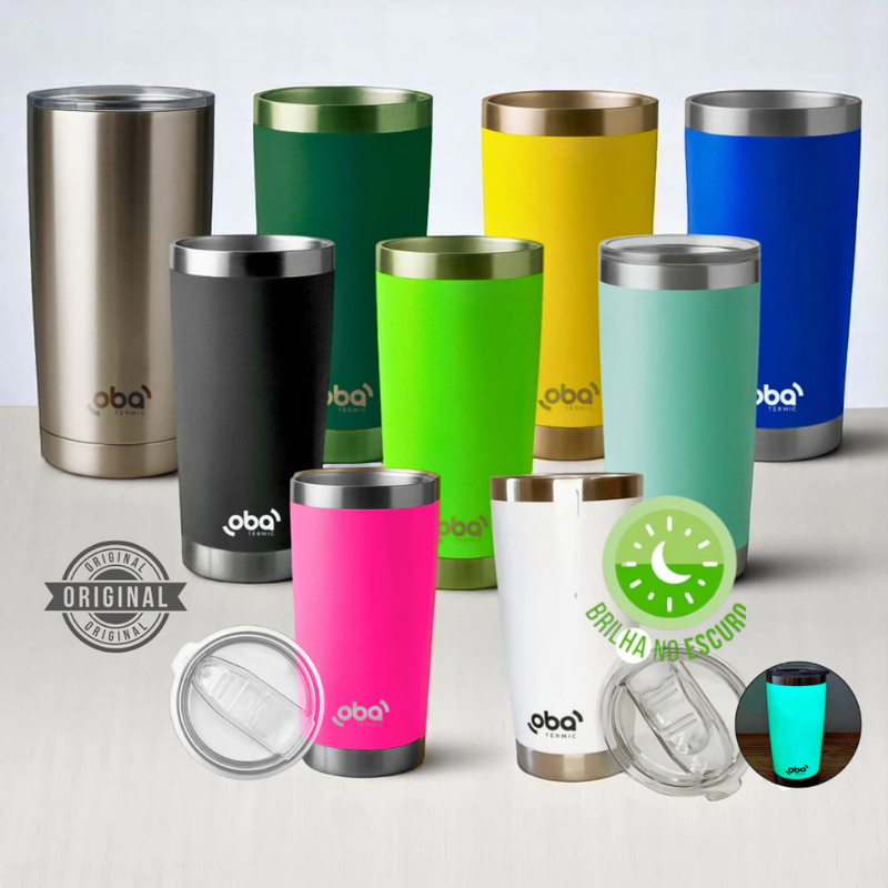 Copo Térmico com Tampa e Abridor 591ml