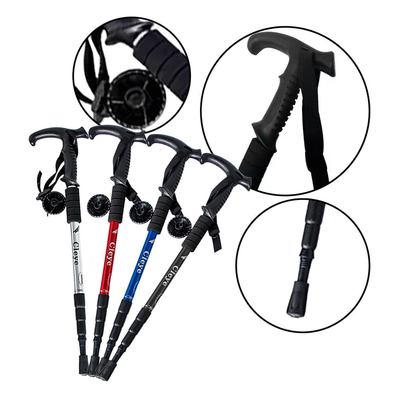 Bastão de Caminhada Ajustável Portátil