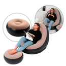 Sofá Poltrona Inflável com Puff