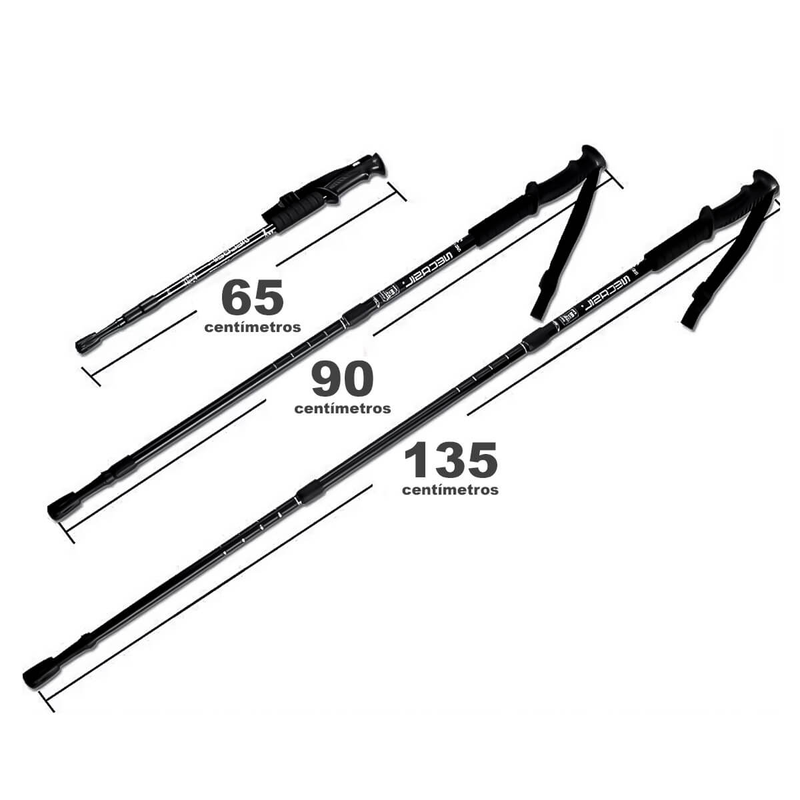 Bastão de Caminhada Ajustável Portátil