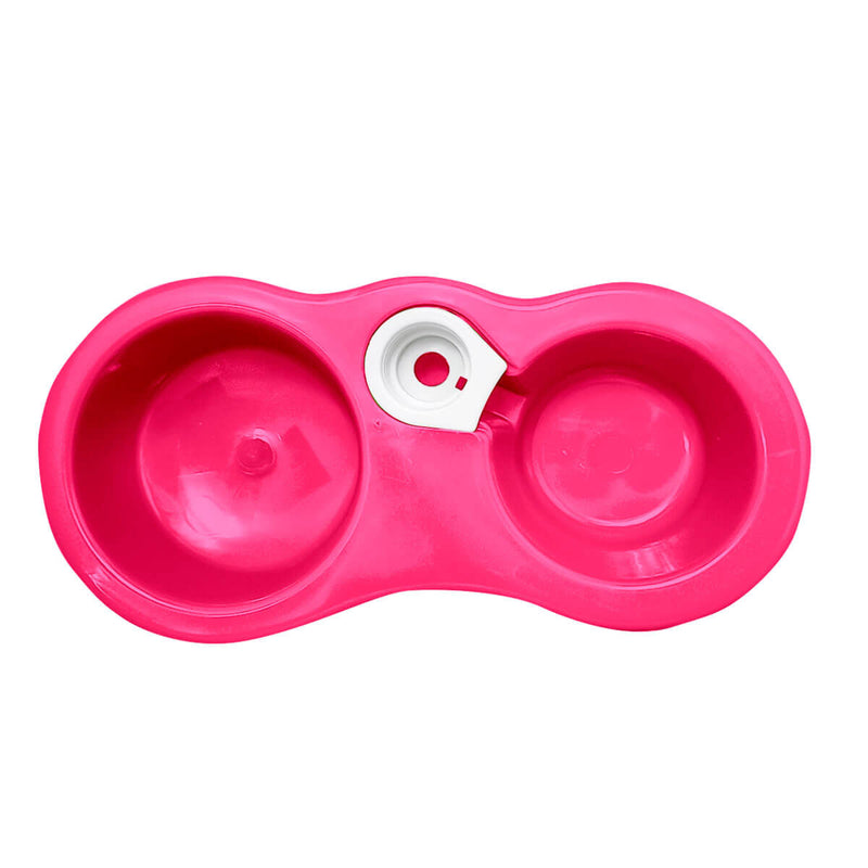 Tigela Dupla Água e Ração - Duplo Automático Para Cães Gatos