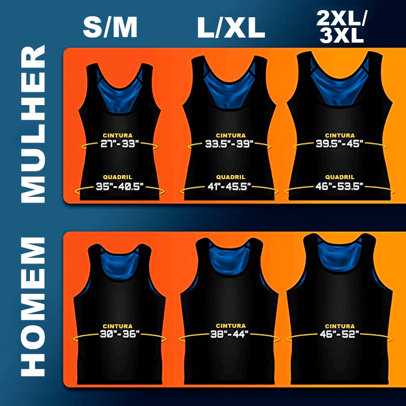 Colete Queima Gordura - Regata Queima Gorduras Seca Barriga