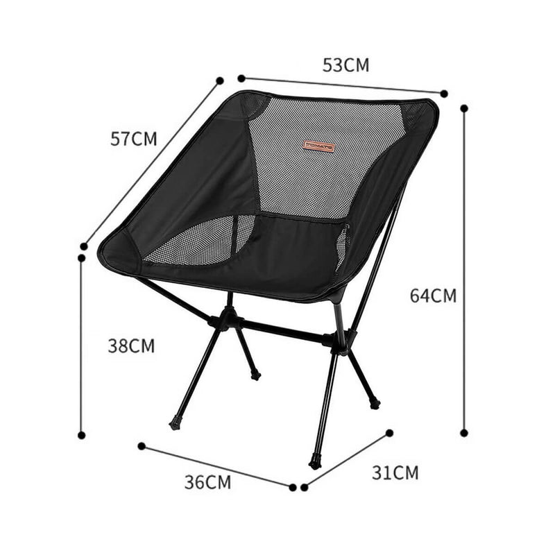 Cadeira Dobrável de Camping Pesca Portátil -   Dobrável Suporta 140kg