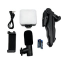 Kit de Gravação [4 em 1] Com Microfone, LED, Suporte Celular