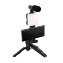 Kit de Gravação [4 em 1] Com Microfone, LED, Suporte Celular
