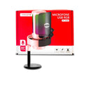 Microfone De Mesa Profissional Podcast Alta Sensibilidade Rbg USB