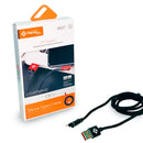 Cabo USB Gamer em L 90° para iPhone - Nylon Trançado e Reforçado