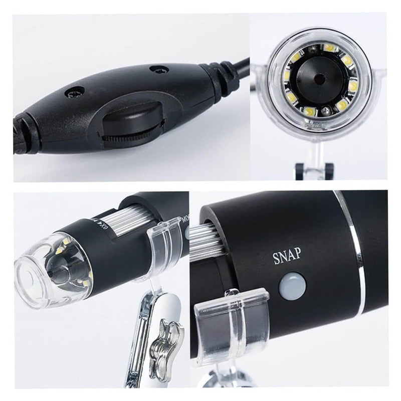 Microscópio USB Digital -  Ultra HD 1000x USB Profissiona