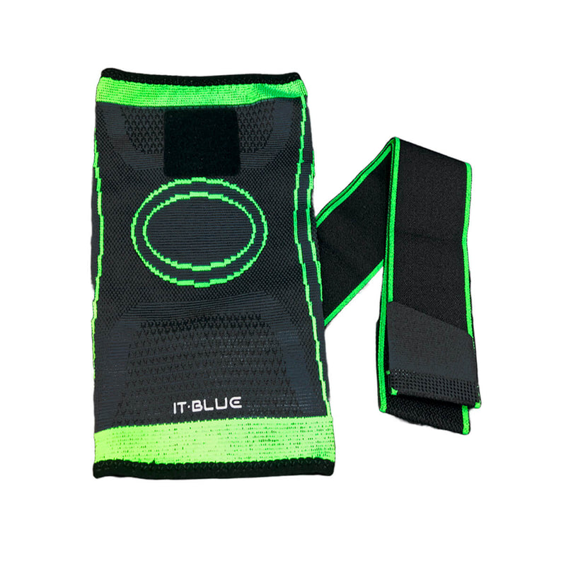 Joelheira de Compressão Faixa Dupla -  Ajustavel Compressao Para Jogadores Futsal Tennis