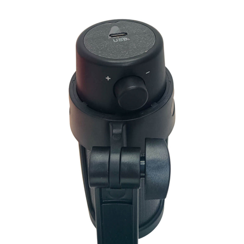 Microfone Gamer Condensador RGB - De Mesa Profissional Podcast Alta Sensibilidade Rbg USB