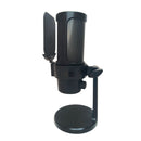 Microfone Gamer Condensador RGB - De Mesa Profissional Podcast Alta Sensibilidade Rbg USB