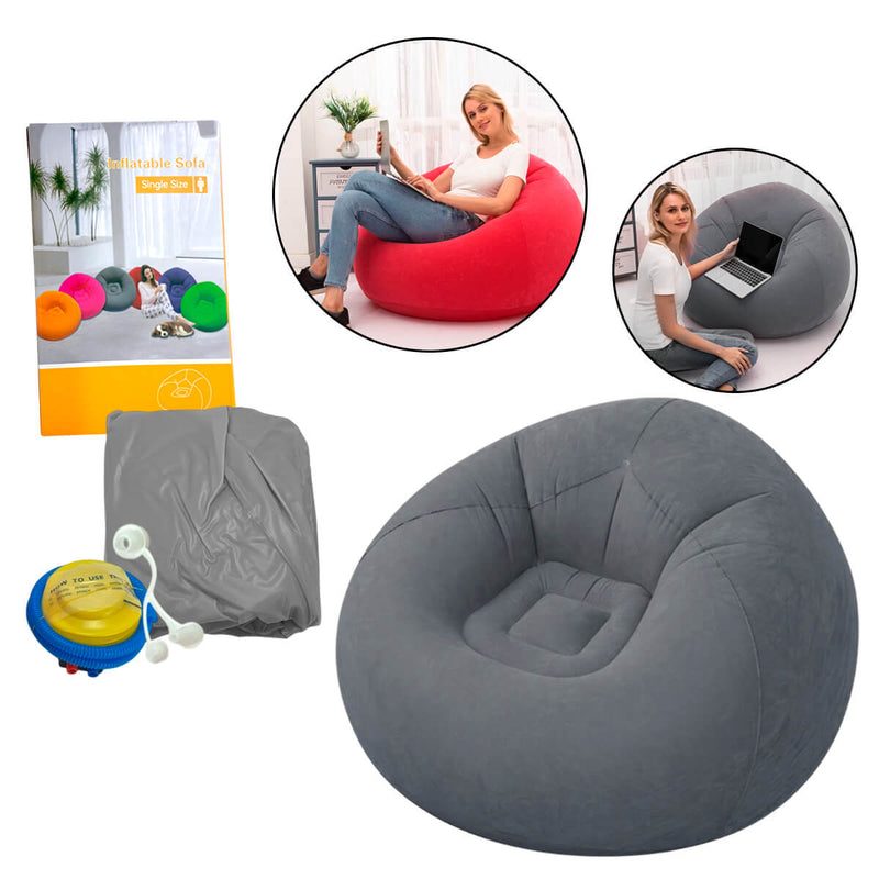 Sofá Poltrona Puff Inflável