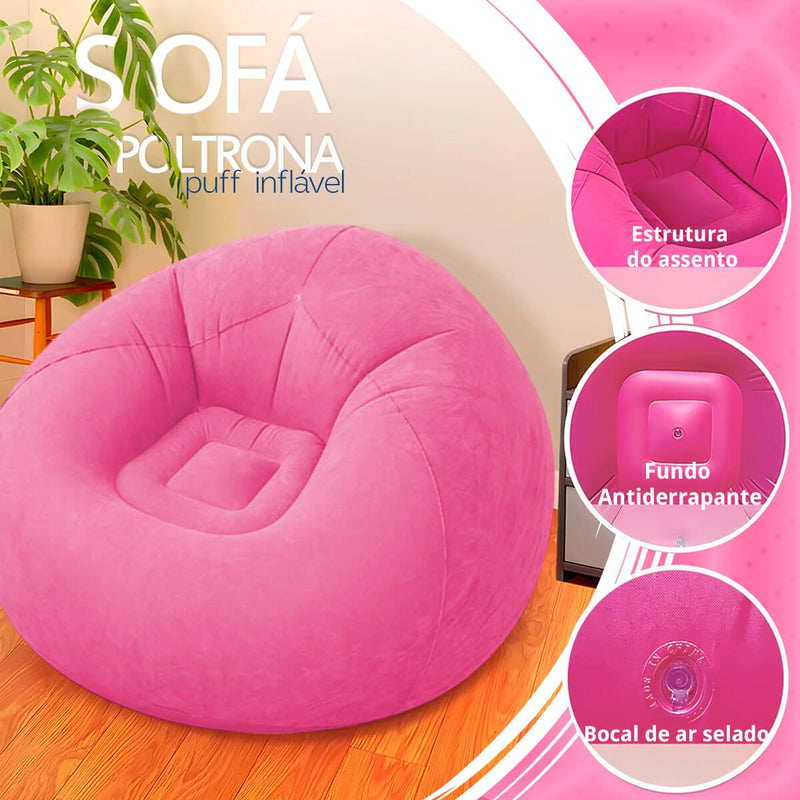 Sofá Poltrona Puff Inflável