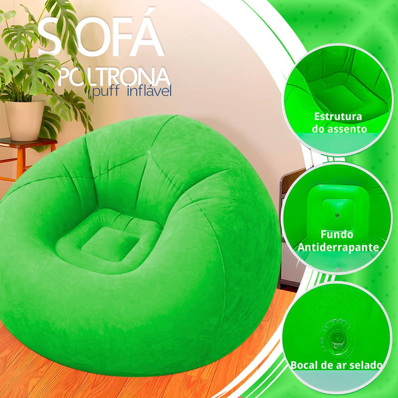 Sofá Poltrona Puff Inflável