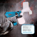 Pistola de Pintura e Pulverizadora Portátil [21V] - Eletrico Portatil 1000ml + 3 Bicos