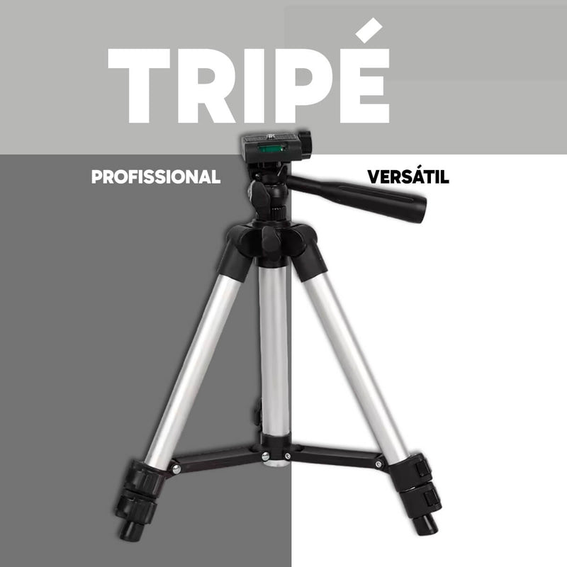 Kit Mini Nível Laser 20m com Tripé [2 Linhas] -Nível com suporte magnético