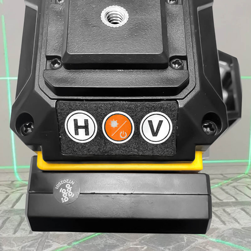 Nível a Laser Profissional 3D [12 Linhas] - Linha Cruzada 3D para Teto Parede e Chão