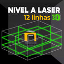 Nível a Laser Profissional 3D [12 Linhas] - Linha Cruzada 3D para Teto Parede e Chão