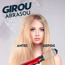 Escova Rotativa Giratória 110V - Escova Térmica Profissional com Cabo Giratório 360 Graus