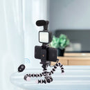 Kit Gravação Youtuber Live Tripé Led Microfone - Tripé 360 Graus
