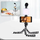 Kit Gravação Youtuber Live Tripé Led Microfone - Tripé 360 Graus