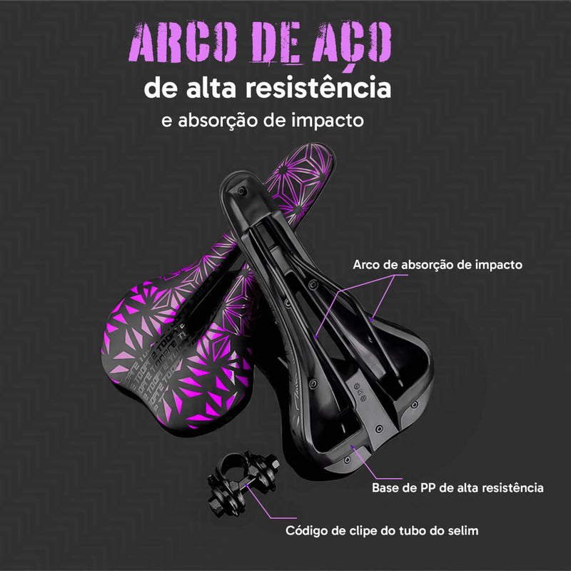 Banco Bike Selim Bicicleta -  Ergonômico Para MTB Com Trilho Ajustável