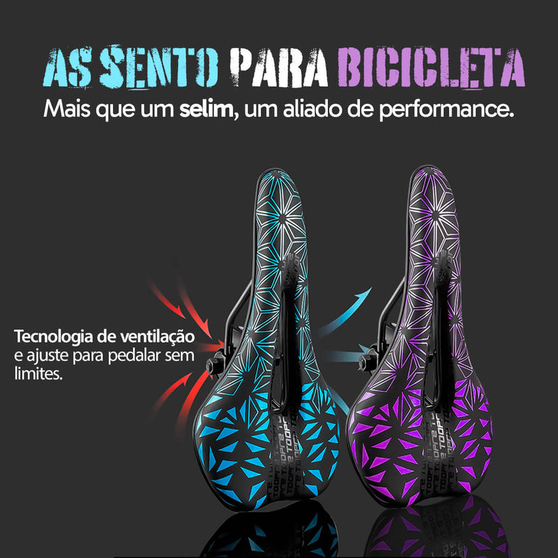 Banco Bike Selim Bicicleta -  Ergonômico Para MTB Com Trilho Ajustável