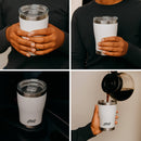 Copo Térmico com Tampa 473ml - Reutilizável para Bebidas Frias ou Quentes