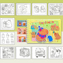 Livro de Colorir Capivara