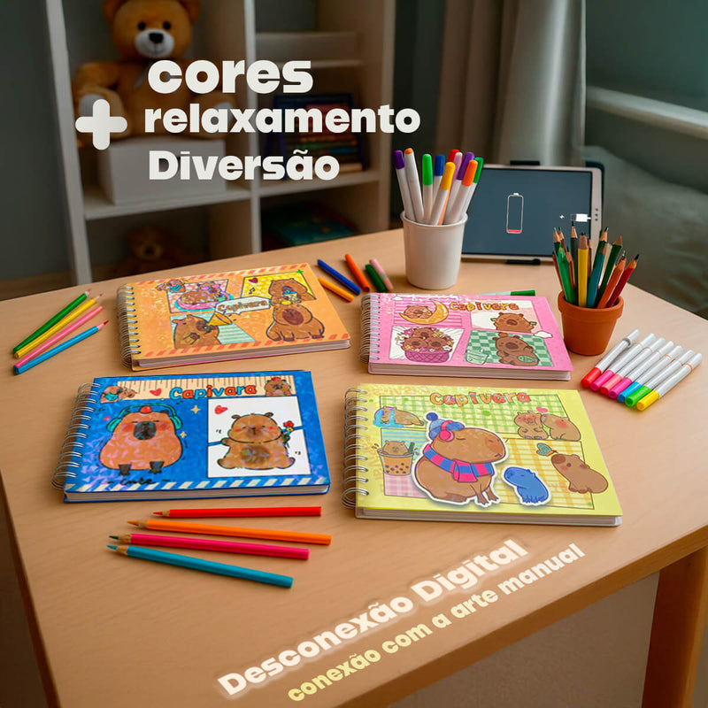 Livro de Colorir Capivara