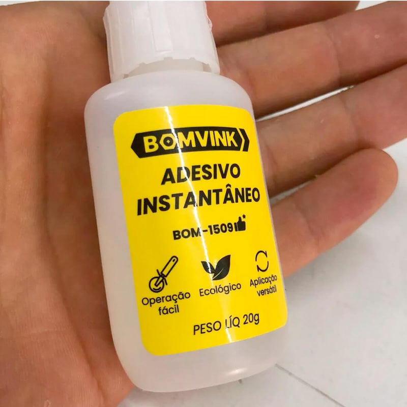 Kit 10 Colas Adesivo Instantâneo Ultra Forte Multiuso