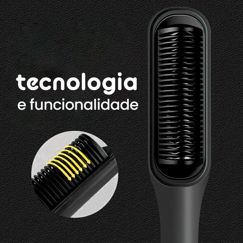 Escova Elétrica Alisadora - Escova com Controle de Temperatura