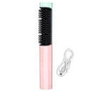 Escova Alisadora de Cabelo Sem Fio - Com Cabo USB e Design Portátil