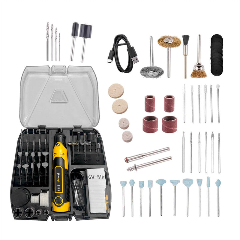 Mini Retífica Portátil Multifuncional Sem Fio [57 em 1]