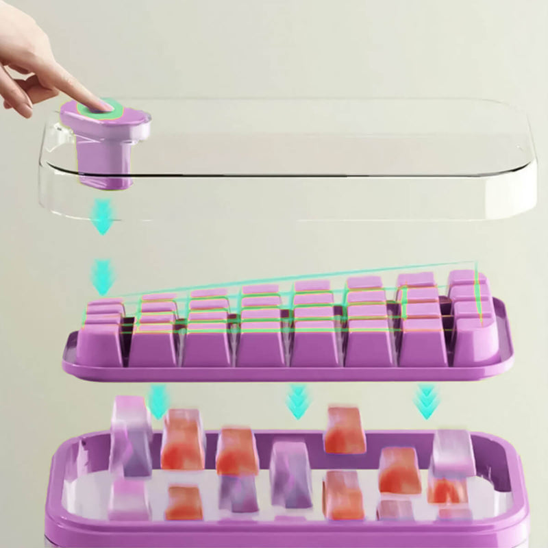 Forma de Gelo Bandeja -  À Prova de Poeira e Odor