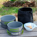 Conjunto de Panelas Camping Pesca [10 Peças]