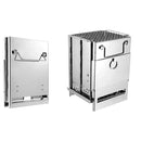 Mini Churrasqueira Inox Dobrável - Portátil Para Camping