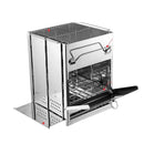 Mini Churrasqueira Inox Dobrável - Portátil Para Camping