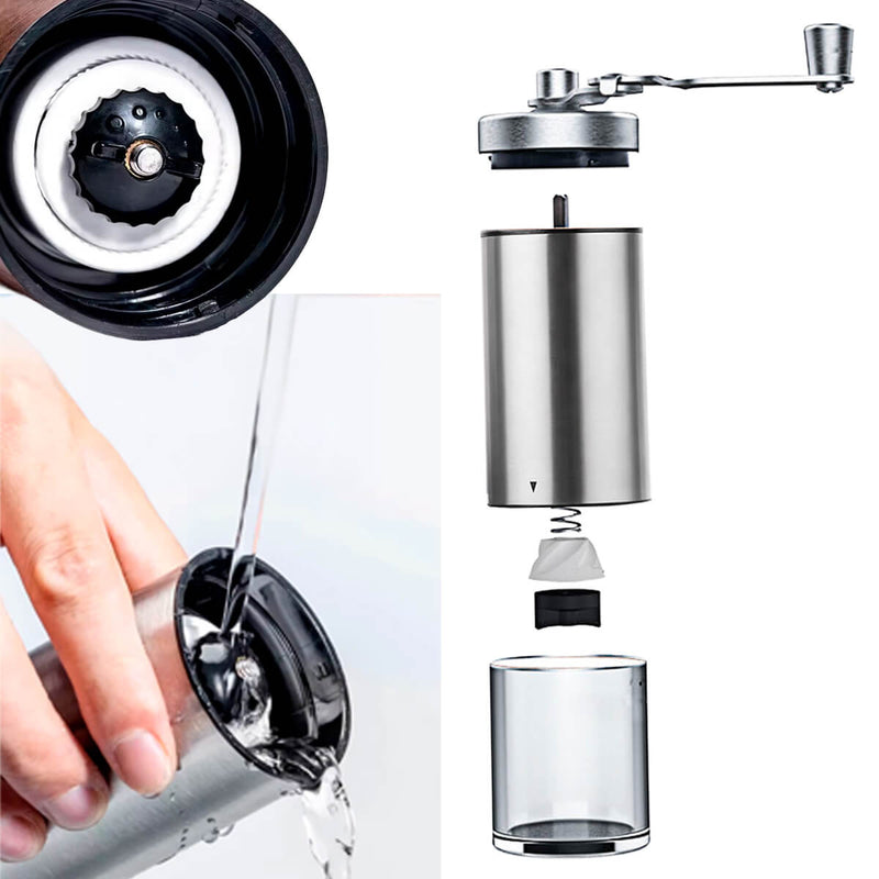 Moedor de Café Manual - Com 7 Níveis de Moagem Ajustáveis