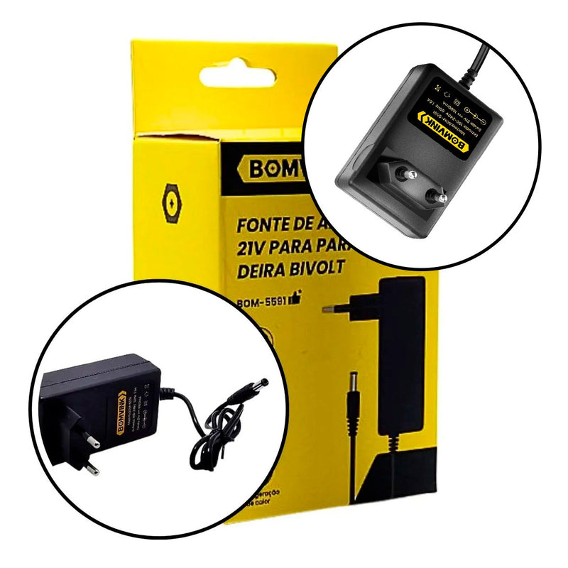 Carregador Fonte de Alimentação Parafusadeira [21V]