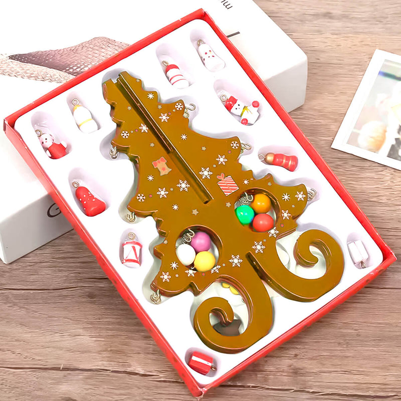 Enfeite de Mesa Natalino Mini Árvore de Natal em Madeira