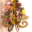 Enfeite de Mesa Natalino Mini Árvore de Natal em Madeira