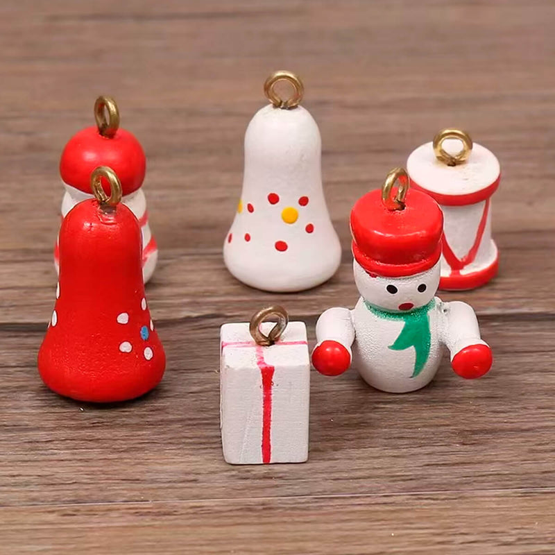 Enfeite de Mesa Natalino Mini Árvore de Natal em Madeira