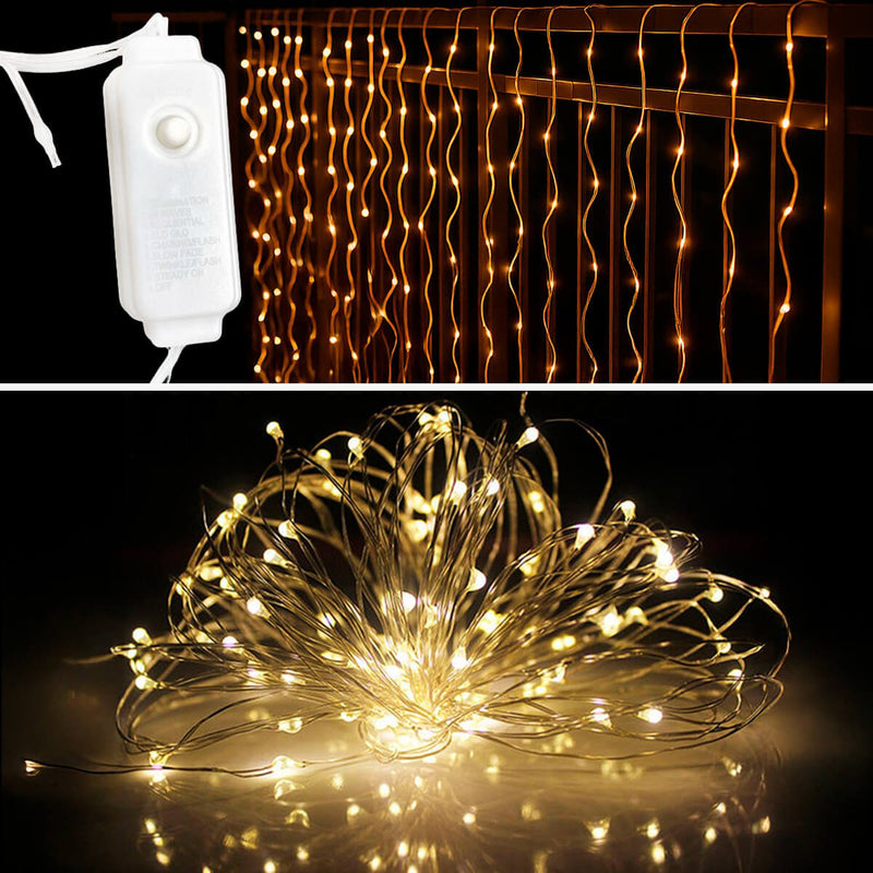 Cortina Led Decoração de Natal 3x2 [240 Leds] -